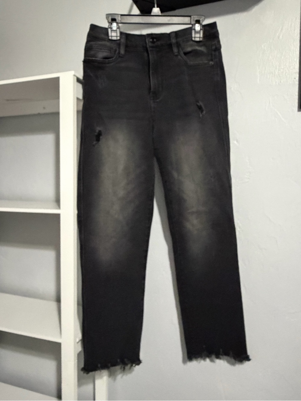 Women’s RE Generation Venus Black Washed Distressed Jeans